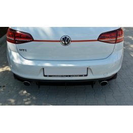 Накладка сплиттер на задний бампер на Volkswagen Golf VII GTI